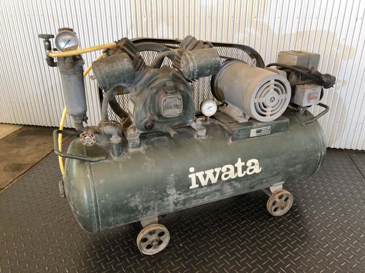 IWATA／アネスト岩田 エアーコンプレッサー SP-22NBR 三相 200V - 中古